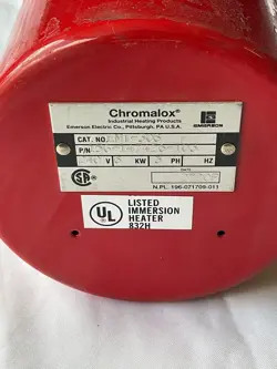 CHROMALOX EMT-306 IMMERSION HEATER 240V 6 WATT 3 PHASE 156-147426-103