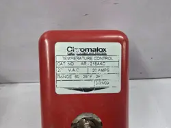 CHROMALOX AR-215 AKC TEMPERATURE CONTROL 27 VAC 30 A RANGE 60-250F-2FT