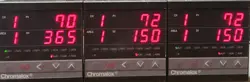 LOT (3) CHROMALOX 3380 MULTIPOINT DIGITAL TEMPERATURE PROCESS CONTROLLER
