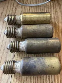 VINTAGE CHROMOLUX SCB-75 120V 75W SCREW BASE HEATER X 4 UNTESTED ESTATE FIND #I