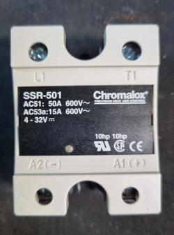 CHROMALOX SSR-501 50A POWER CONTROLLER SOLID STATE RELAY (IN8S3B4)