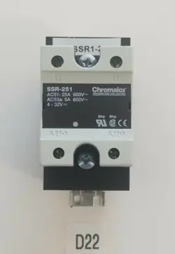 *PREOWNED* CHROMALOX SSR-251 600V 25A SOLID STATE POWER CONTROLLER RELAY
