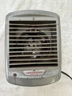 VINTAGE CHROMALOX DELUXE SPACE HEATER WORKING