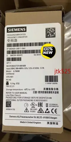 1PCS6SE6420-2UD17-5AA1 NEW SIEMENS FREE SHIPPING