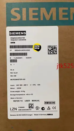 1PCS6SE6430-2AD32-2DA0SIEMENS