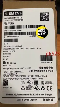 1PCS6SE6440-2UD21-1AA1 NEW SIEMENS FREE SHIPPING
