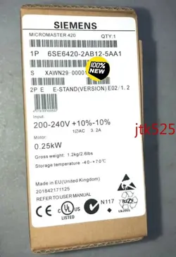 1PCS6SE6420-2AB12-5AA1 SIEMENS
