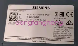 SIEMENS 6AV2124-0QC02-0AX1 TOUCH