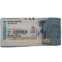  10PCS/BOX NEW UNOPENED 3TX3010-2A SIEMENS 1NO CONTACTOR BLOCK  FAST SHIPPING