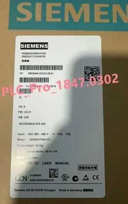 6SE6440-2UD33-0EA1 1PCS BRAND NEW SIEMENS 6SE6 440-2UD33-0EA1 DHL FAST DELIVERY