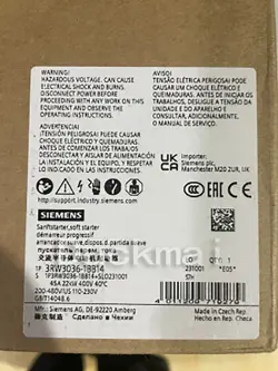 SIEMENS 3RW3036-1BB04 STARTER