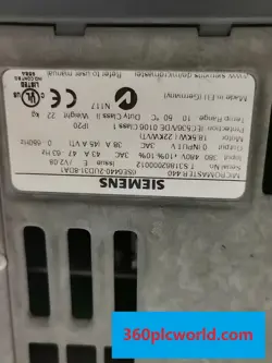 SIEMENS 6SE6440-2UD31-8DA1 USED