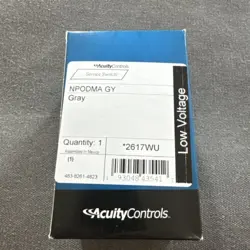 ACUITY CONTROLS SENSOR SWITCH NPODMA GY NLIGHT GRAY