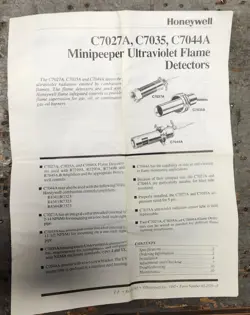 C7027A-1049 FLAME DETECTOR