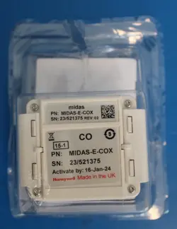 NEW HONEYWELL ANALYTICS MIDAS-E-COX CARBON MONOXIDE CO SENSOR CARTRIDGE