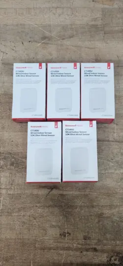LOT OF 5 HONEYWELL C7189U1005 REMOTE INDOOR TEMPERATURE SENSOR -NEW/OPEN BOX-