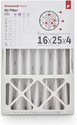 HONEYWELL HOME 16X25X4 MERV 8, AC FURNACE AIR FILTER, 1 PACK 25