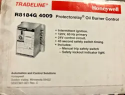 NEW/OLD SHELF STOCK HONEYWELL R8184G4009 PROTECTORELAY OIL BURNER CONTROL NO BOX