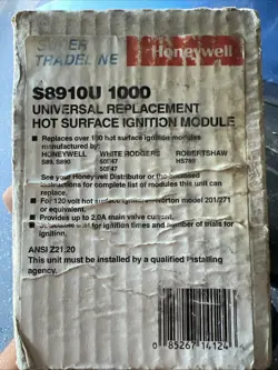 HONEYWELL S8910U 1000 UNIVERSAL HOT SURFACE IGNITION CONTROL