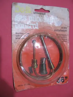 DO IT 36” GAS PILOT LIGHT CONTROL THERMOCOUPLE WITH ADAPTERS - NEW 411398