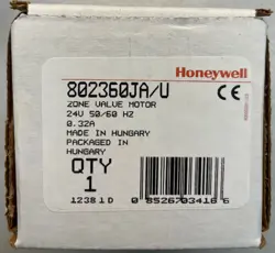 HONEYWELL 802360JA ZONE VALVE MOTOR 24V 50/60HZ 6IN LEAD FOR V8043/80434 HVAC