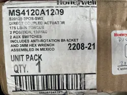HONEYWELL MS4120A1209 ACTUATOR NEW