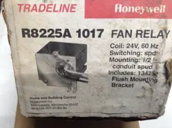 NOS HONEYWELL R8225A1017 FAN RELAY 24V NEW HVAC CONTROL GE 3AAR4F R8168 129AR