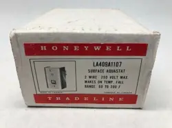 HONEYWELL LA409A1107 SURFACE AQUASTAT 2 WIRE 250 VOLT MAX