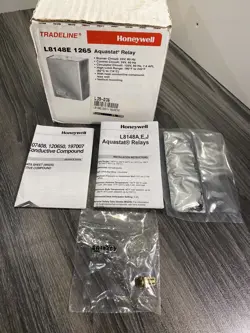 HONEYWELL TRADELINE L8148E1265 AQUASTAT RELAY W/ VENTER DAMPER 120VAC - USA