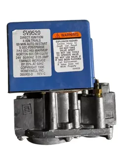 FURNACE SMART GAS VALVE SV9520H 8034 45390-001 HONEYWELL