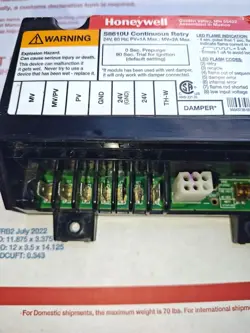 RESIDEO S8610U3009 UNIVERSAL INTERMITTENT PILOT IGNITION MODULE USED
