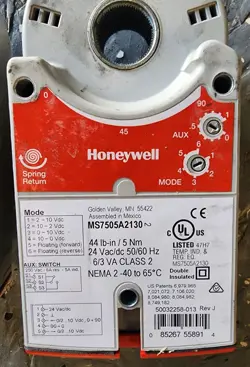 HONEYWELL MS7505A2130  24VOLT ACTUATOR