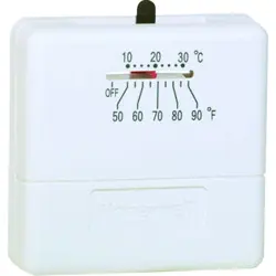  HONEYWELL 750 MV, LOW VOLTAGE, SQUARE, VERTICAL, 1 HEAT SINGLE STAGE,;