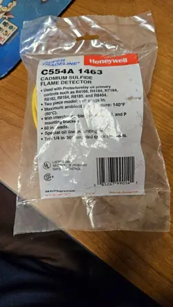 HONEYWELL C554A 1463 CADMIUM SULFIDE FLAME DETECTOR