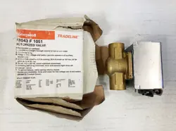 HONEYWELL V8043 F 1051 MOTORIZED VALVE, 24V, 2 POSITION, 1
