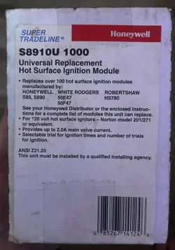 HONEYWELL BOILER IGNITION