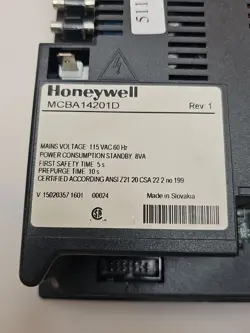 HONEYWELL WEIL-MCLAIN ULTRA CONTROL BOILER CONTROL 383-500-190, MCBA14201D