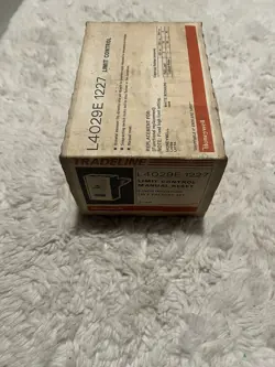 HONEYWELL TRADELINE L4029E 1227 LIMIT CONTROL MANUAL RESET