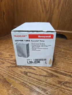 NEW IN BOX HONEYWELL L8148E 1265 AQUASTAT RELAY 24V 180-240F VERTICAL