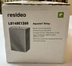 HONEYWELL / RESIDEO L8148E1265 AQUASTAT RELAY WITH DAMPER PLUG