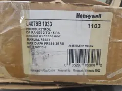 NEW HONEYWELL L4079B1033 PRESSURETROL 1CPS