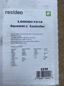 RESIDEO L6006C 1018 AQUASTAT CONTROLLER (NEW)