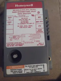 HONEYWELL S86H 1006 INTERMITTENT PILOT IGNITION MODULE 100% SHUTOFF 24V