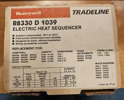 HONEYWELL R8330D1039 ELECTRIC HEAT SEQUENCER TRADELINE CONTROL CONTROLLER NOB