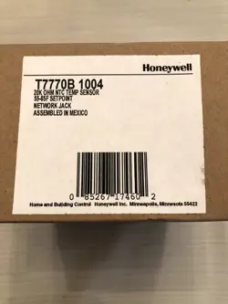 NEW HONEYWELL T7770B1004 20K OHM NTC TEMP SENSOR 55-85F SETPOINT, NETWORK JACK