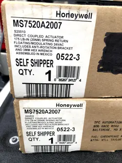 HONEYWELL MS7520A2007 DIRECT COUPLED ACTUATOR  NEW IN BOX