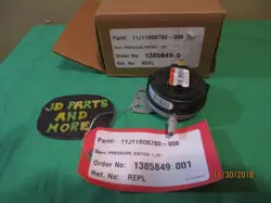 NEW GENUINE HONEYWELL PRESSURE SWITCH 11J11R06780-006 (J11R06780-006) 1.25