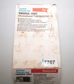 HONEYWELL T8090A1007 CHRONOTHERM THERMOSTAT BATTERY OR HARDWIRE BEIGE