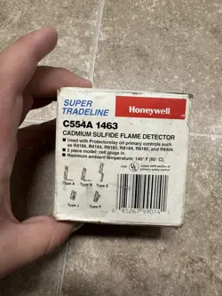 NEW HONEYWELL C554A 1463 CADMIUM SULFIDE FLAME DETECTOR