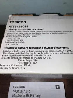 NEW RESIDEO HONEYWELL R8184G4009 PROTECTORELAY OIL BURNER CONTROL B382